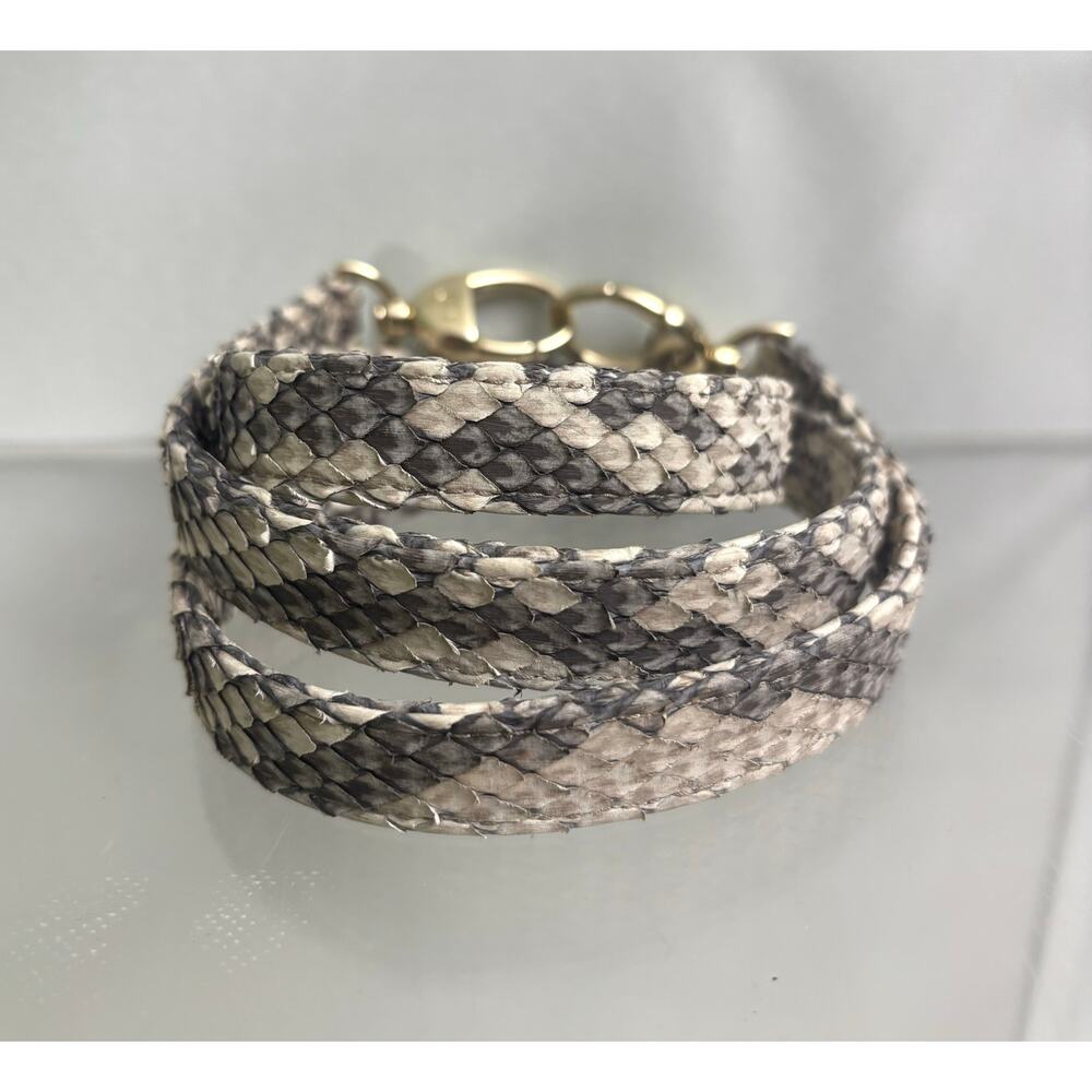 Christian Dior Gold Python Medium Lady Dior Bag S… - image 7